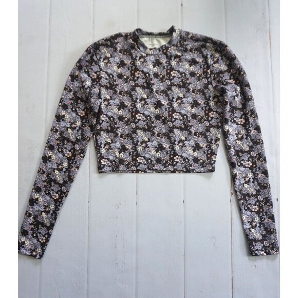 Reserved YFL Round Neck Allover Print Long Sleeve Top, Black Combo – Size S - Picture 1 of 3